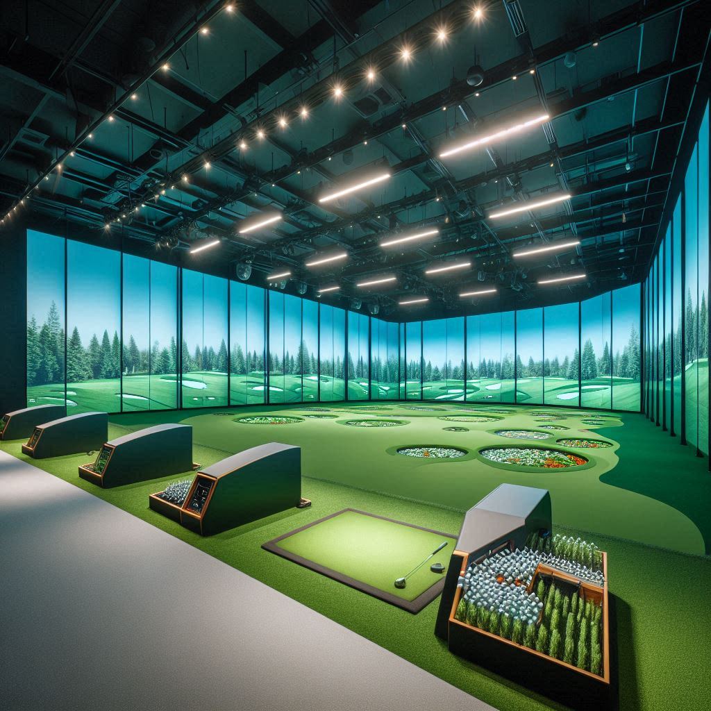 실내골프연습장 배경