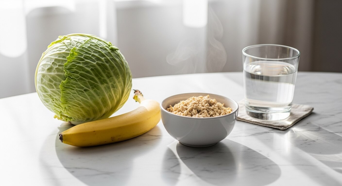 역류성 식도염 완화에 도움이 되는 음식 양배추 바나나 귀리