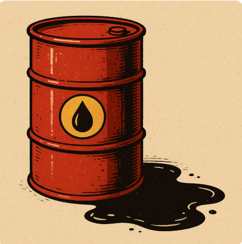 원유와 드럼통