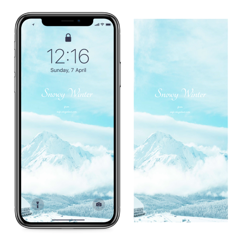 02 눈풍경 C - Snowy Winter 아이폰겨울배경화면