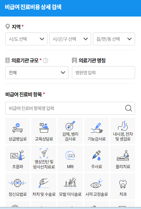 비급여 진료비 확인 절차