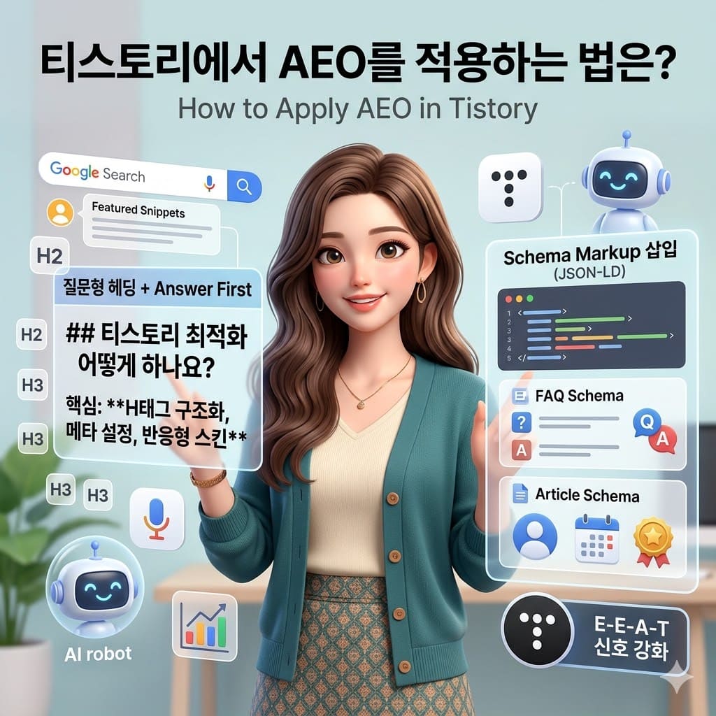 티스토리에서 AEO를 적용하는 법은?