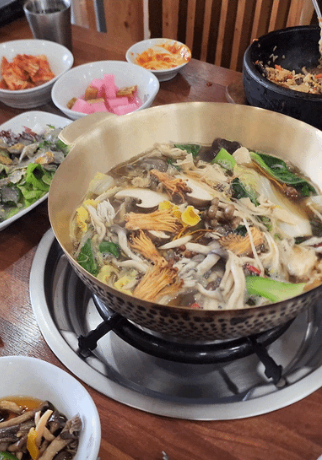 6시내고향 포천 버섯 한우 샤브샤브