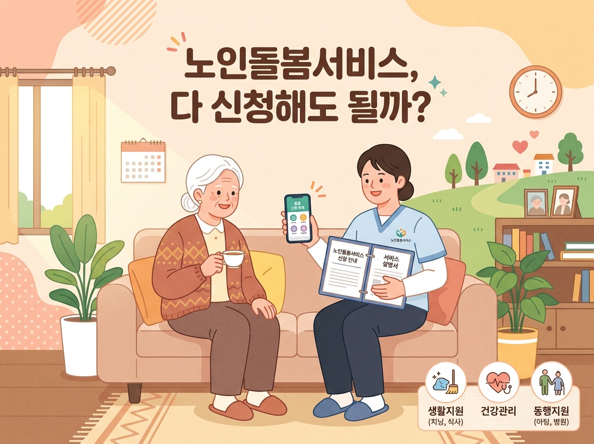 노인돌봄서비스 종류와 신청방법