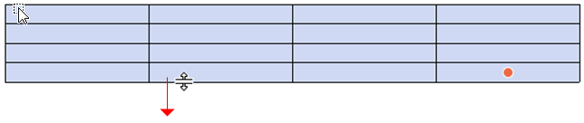 한글 표 셀 크기 조정