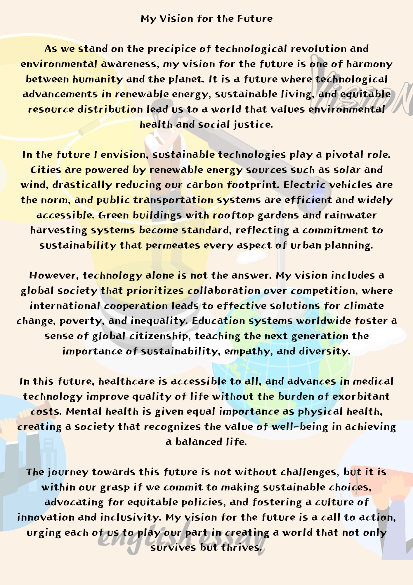 My Vision for the Future