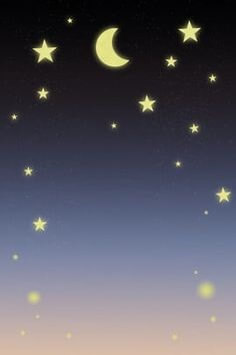 초승달과-수많은-별들이-밤하늘을-수놓는-아름다운-모습