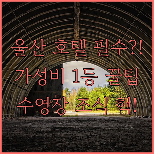 울산 호텔 가성비 최고 무료 조식부터..