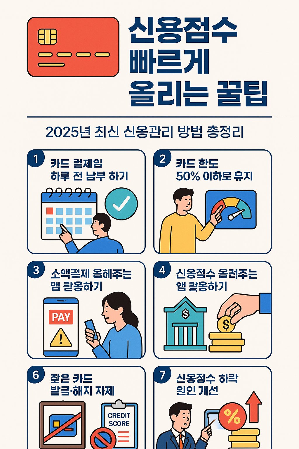 신용점수 빠르게 올리는 꿀팁