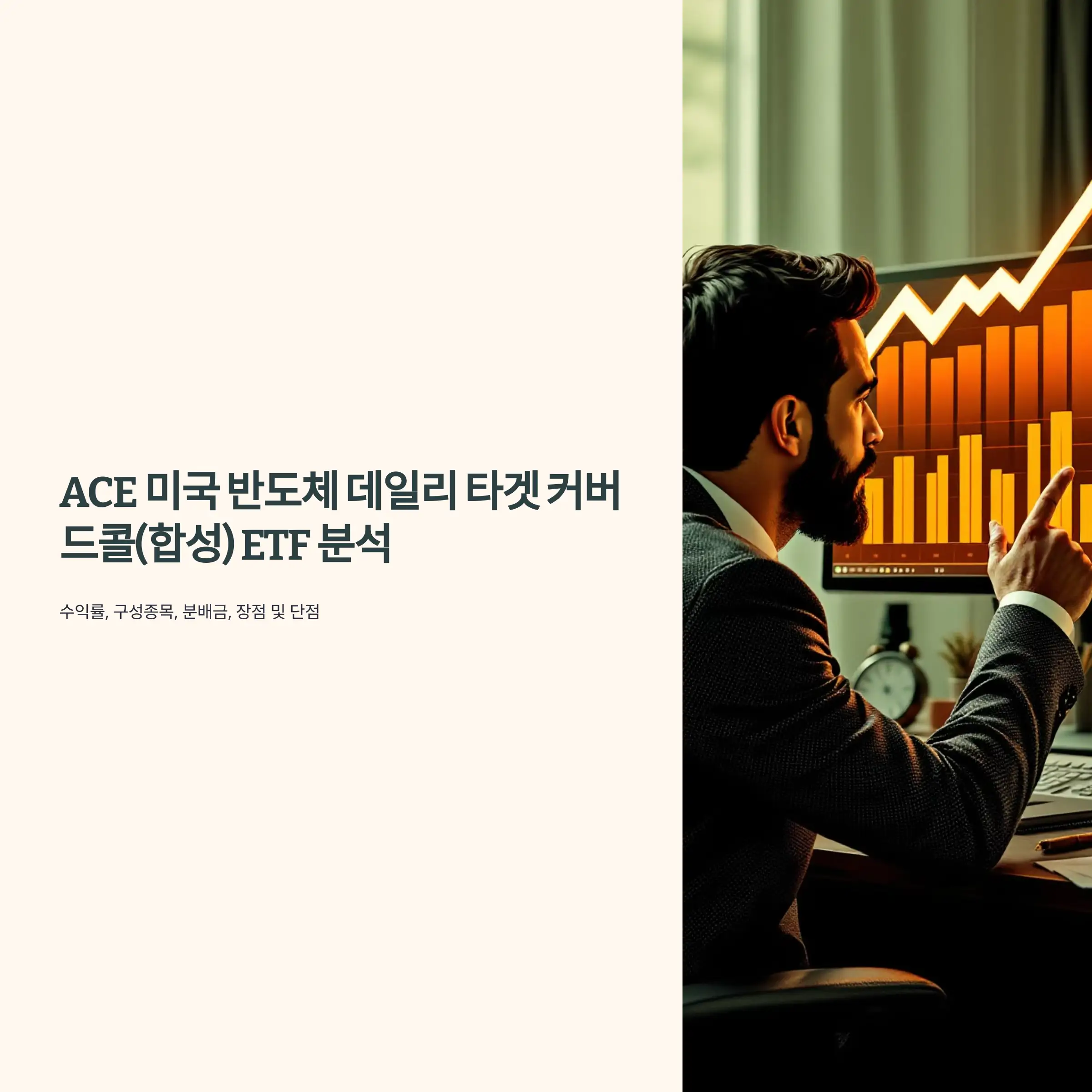 ACE 미국 반도체 데일리 타겟 커버드콜(합성) ETF 분석 : 수익률, 구성종목, 분배금, 장점 및 단점