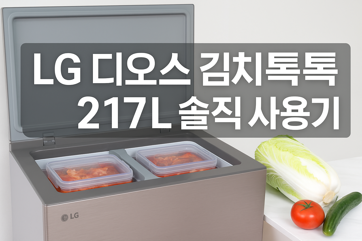 LG전자 디오스 김치톡톡 217L 뚜껑형 2도어 김치냉장고 솔직 사용기