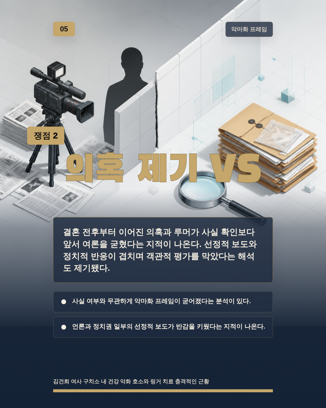 의혹 제기 VS