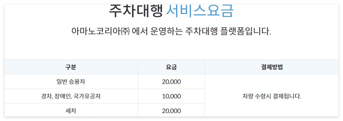 인천공항 2터미널 발렛주차 예약하기 (아마노 주차대행 서비스)