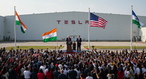 인도에 진출하는 테슬라와 이를 지지하는 트럼프