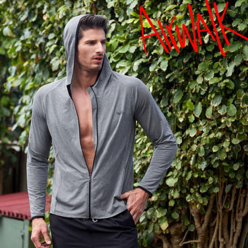 에어워크 남성래쉬가드 후드집업 YAWe5061