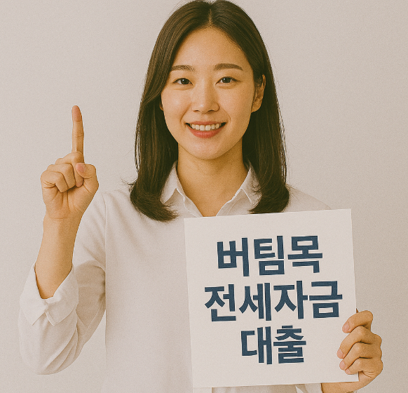 버팀목 전세자금대출 타켓을 든 여성