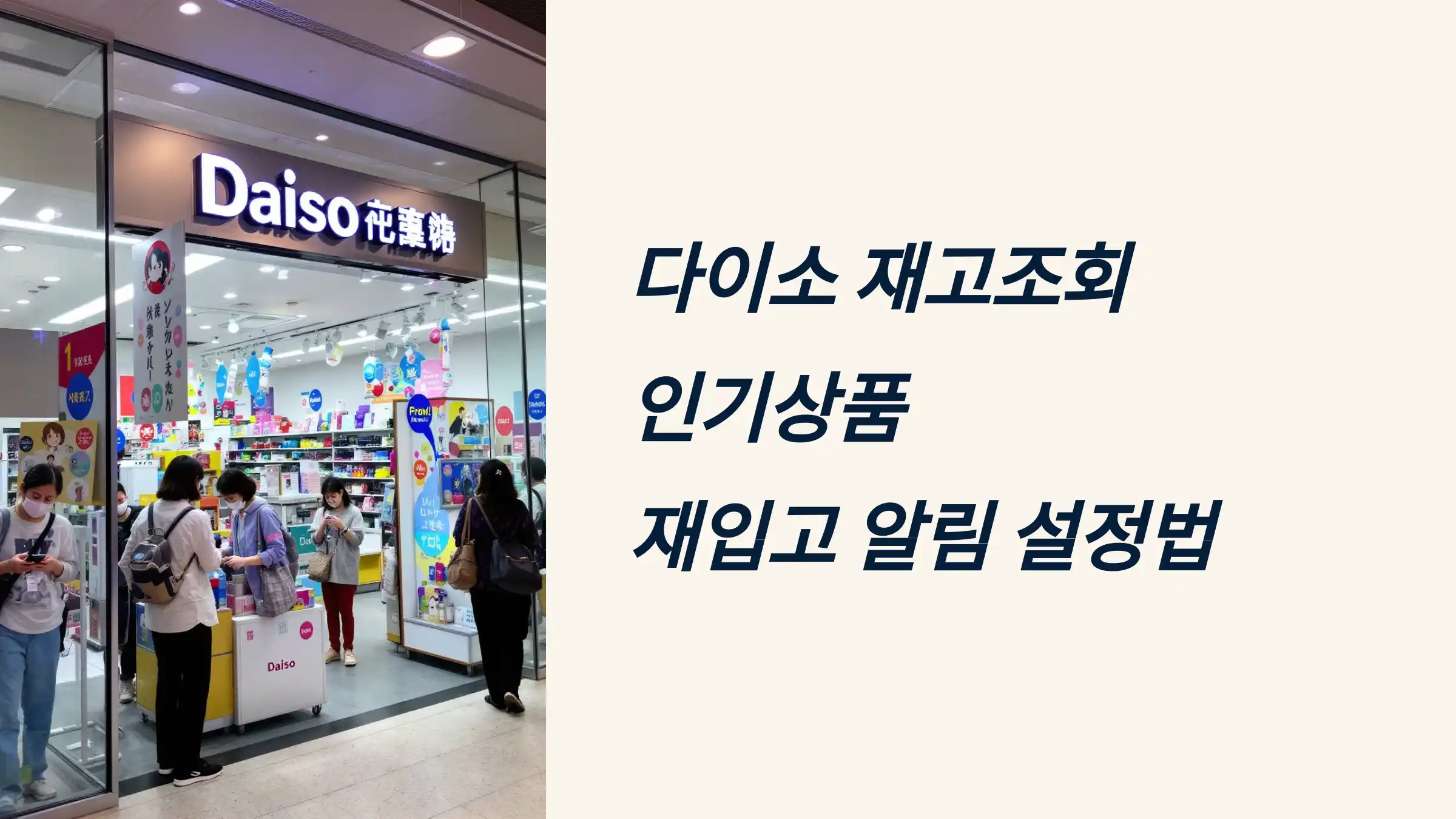 다이소몰 재고조회, 인기상품 재입고 알림 설정, 다이소몰 앱 다운로드, 다이소 재고 전화문의