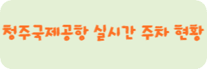청주공항 주차장 현황