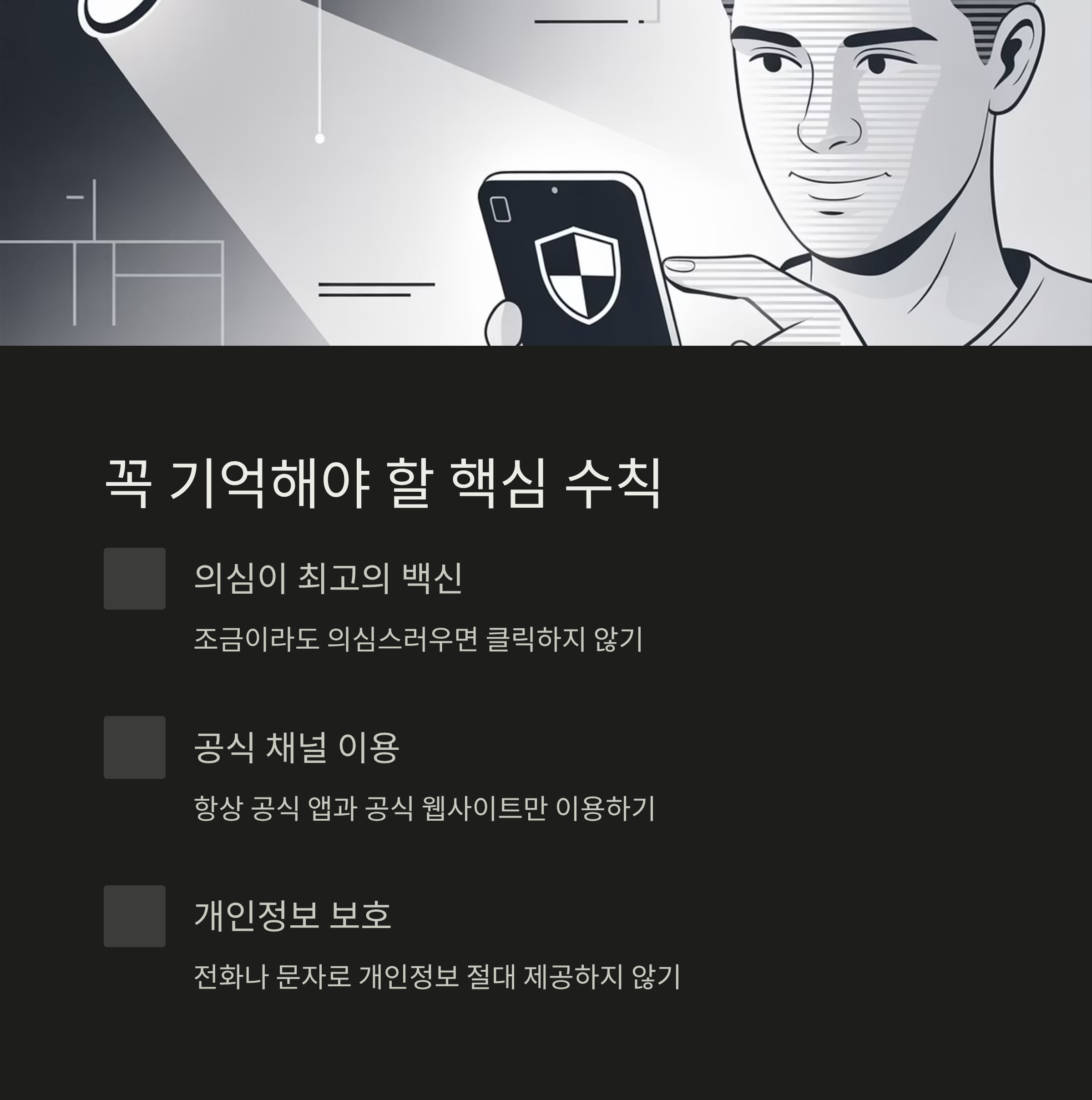 보이스피싱 꼭 기억해야할 핵심수칙