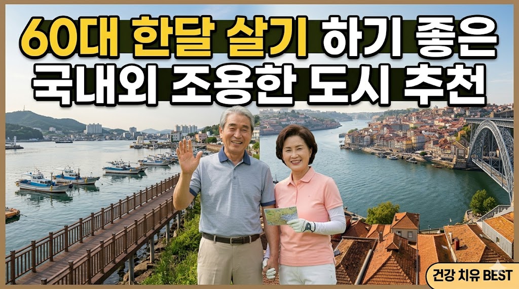 60대에게 추천하는 '한 달 살기' 좋은 국내외 조용한 도시 BEST 4