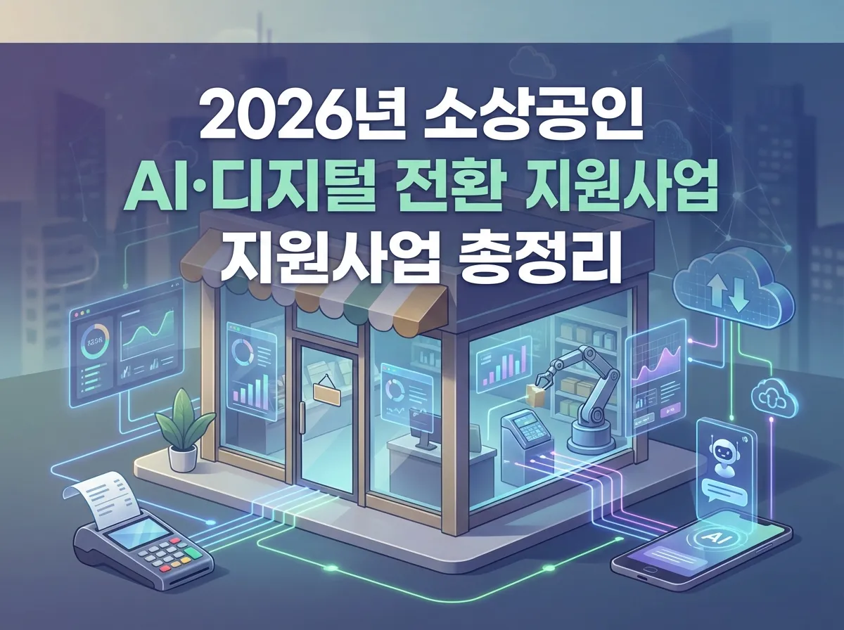 소상공인 AI 디지털 전환 지원사업 개요 이미지