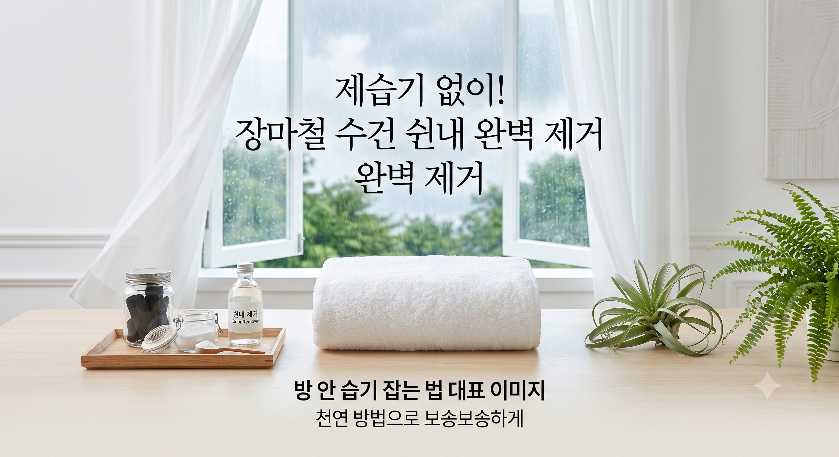 장마철 살림 꿀팁 수건 쉰내 완벽 제거! 제습기 없이 방 안 습기 잡는 법