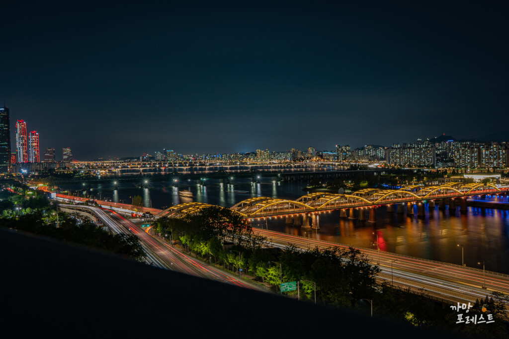 용양봉저정공원 야경