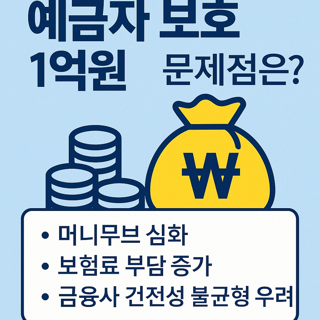 오늘부터 시행! 예금자 보호 1억원 상향, 문제점은 관련된 사진