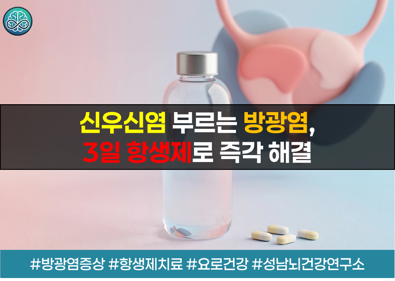 신우신염 부르는 방광염, 3일 항생제로 즉각 해결