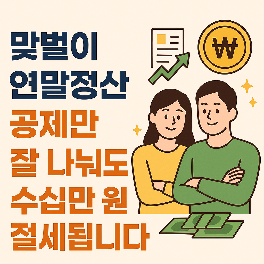 맞벌이 연말정산, 공제 몰아주기로 수십만 원 절세하는 법