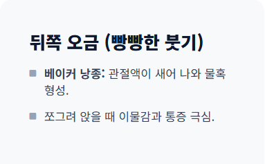 무릎 통증 원인