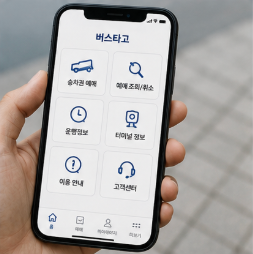 버스타고 앱으로 모바일 예매