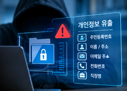 하나은행 정보유출 항목 이미지