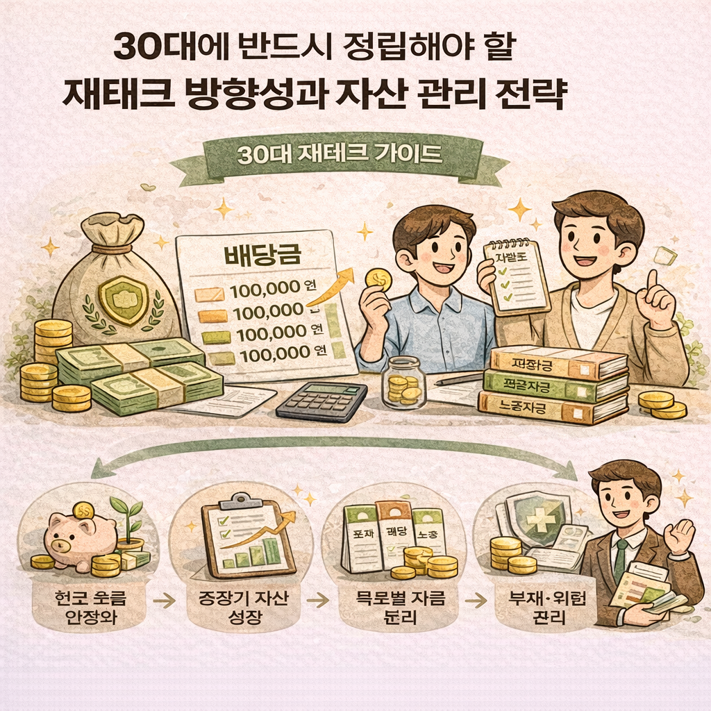 30대 재테크 가이드 인포그래픽