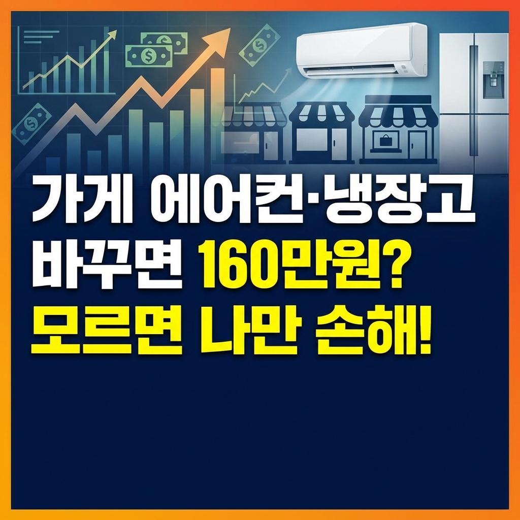 2026년 소상공인 냉난방기 지원금 최대 160만원 신청 방법 총정리