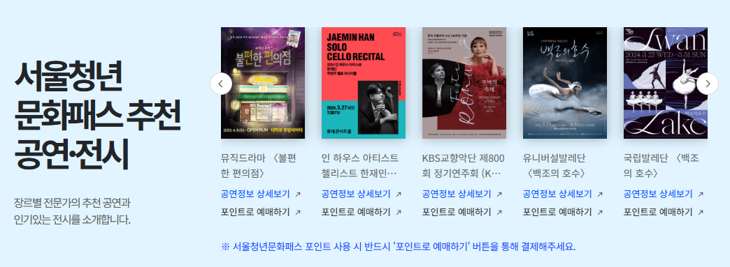 서울청년문화패스공연