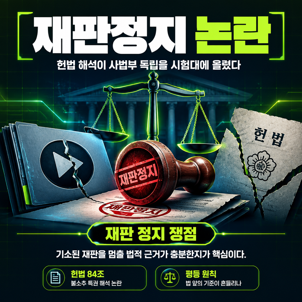 재판정지 논란