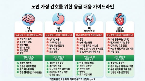 응급 증상 및 대처 가이드라인