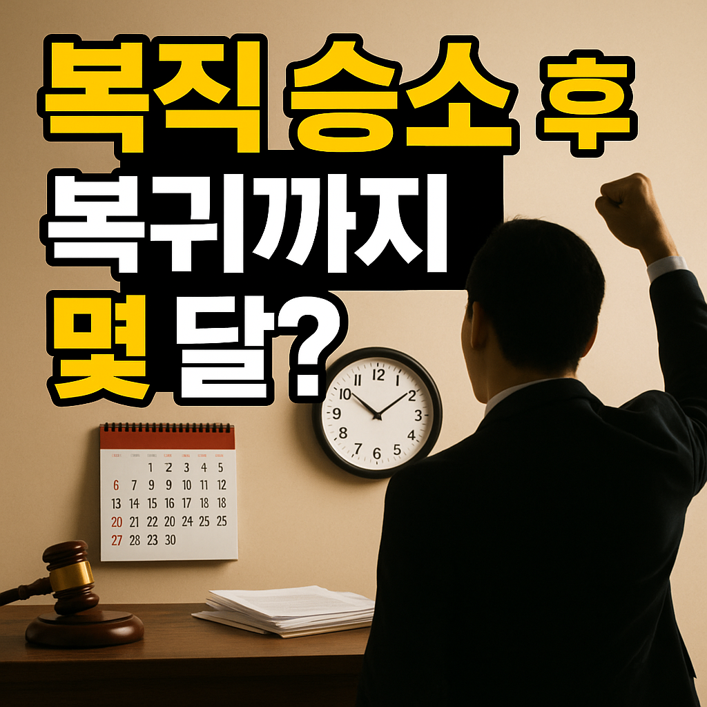 부당해고 복직 승소 후 실제 복직까지 걸리는 시간은 얼마나 될까