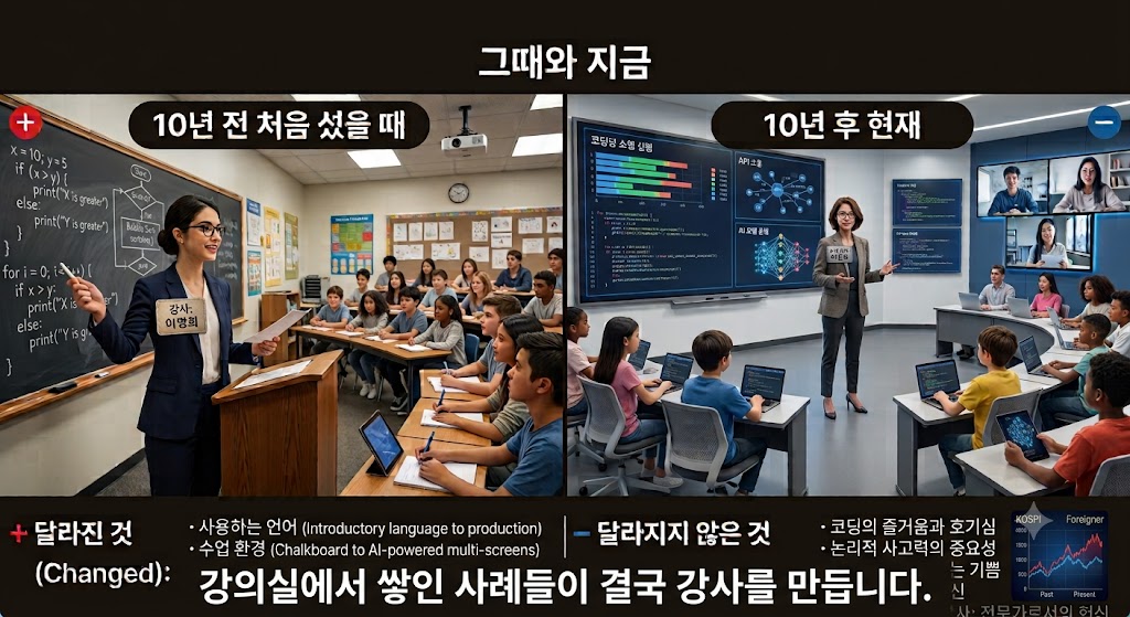 강의실에서 쌓인 사례들이 결국 강사를 만듭니다