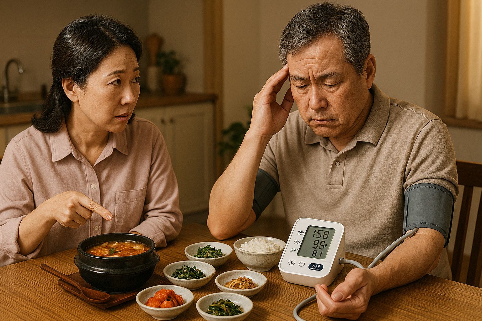 한국 음식과 고혈압 관계
