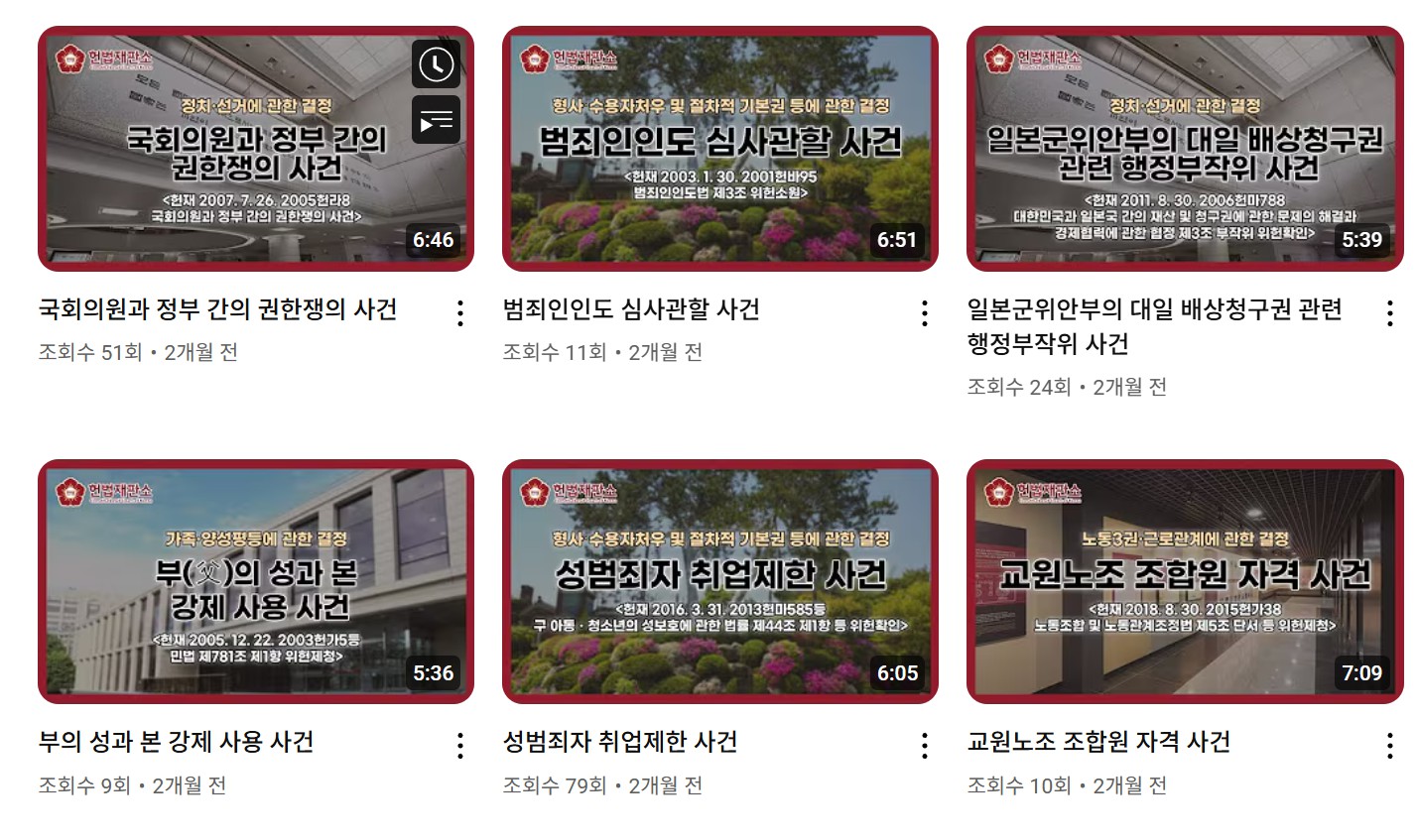 헌법재판소의 역할