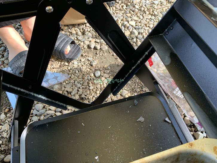 루핀 캠핑 테이블-단점