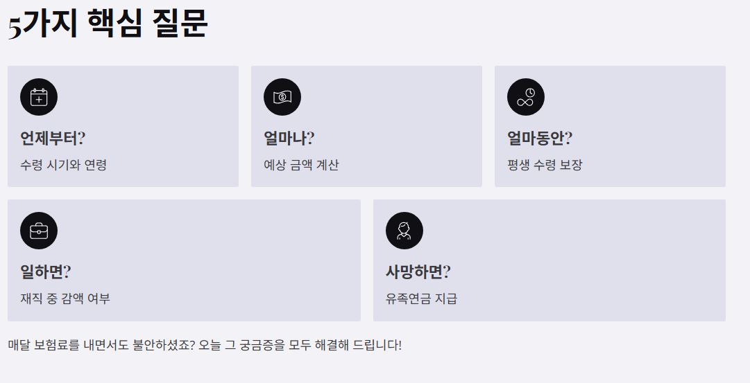 국민연금 수령 궁금증