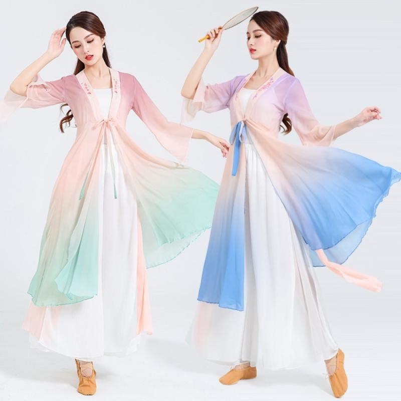부채춤의상 무대의상 공연 옷 워쉽 현대무용복 세트 한국무용 워십복