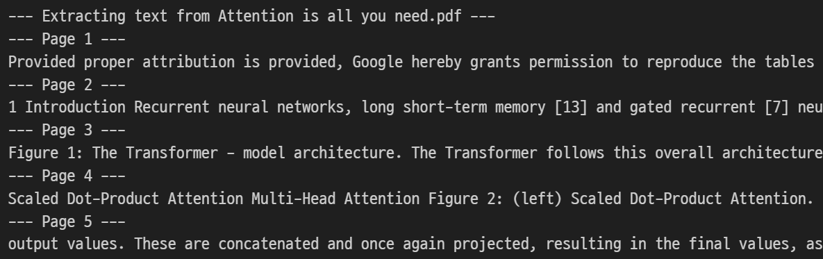 페이지 단위 텍스트 추출