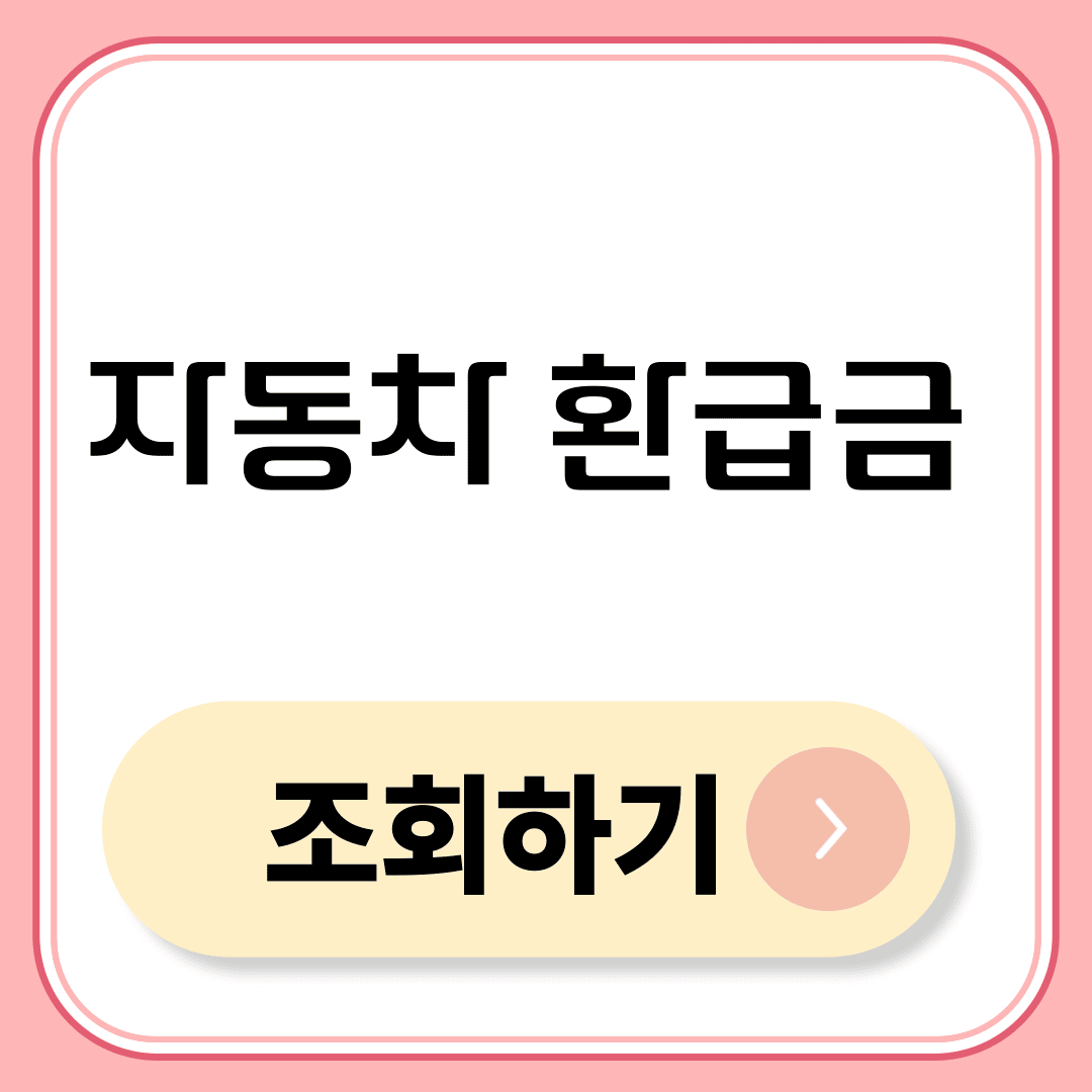 자동차 환급금 조회