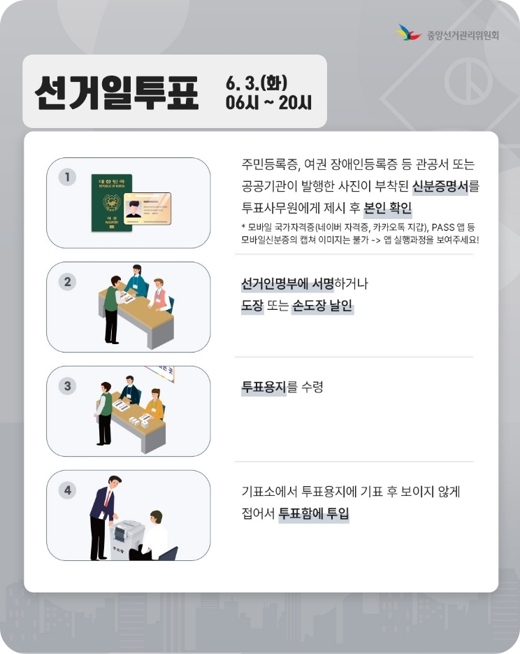 21대 대통령선거 필수 가이드｜전국투표소 위치찾기 서비스&amp;#44; 개표참관인 신청방법&amp;#44; 준비물 및 일정안내