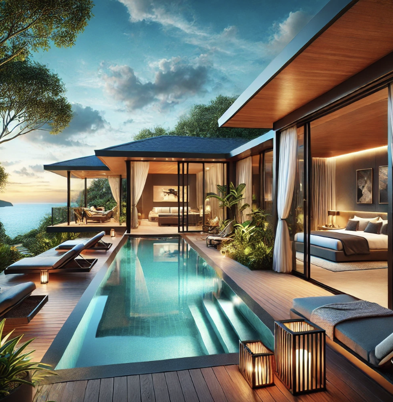 신혼여행 호텔 로맨틱한 숙소 사진