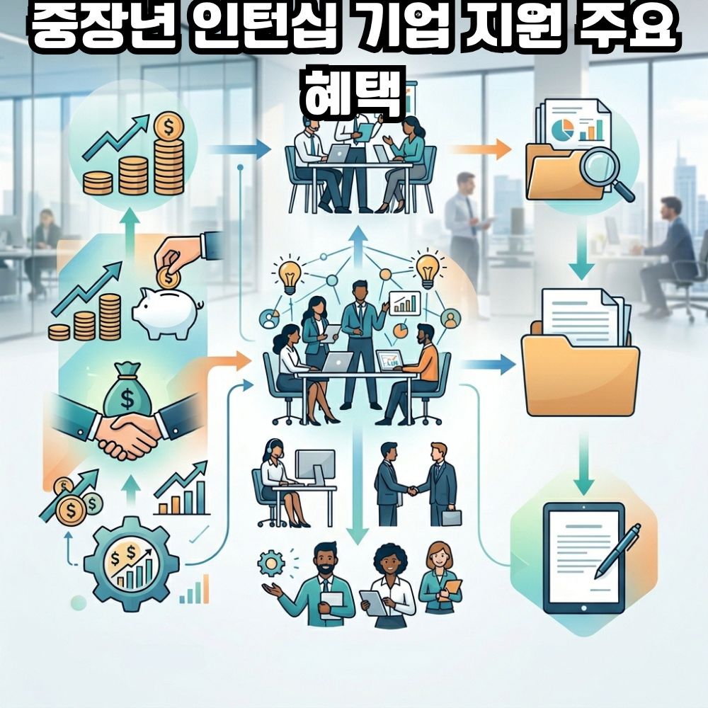 중장년 인턴십 기업 지원 주요 혜택